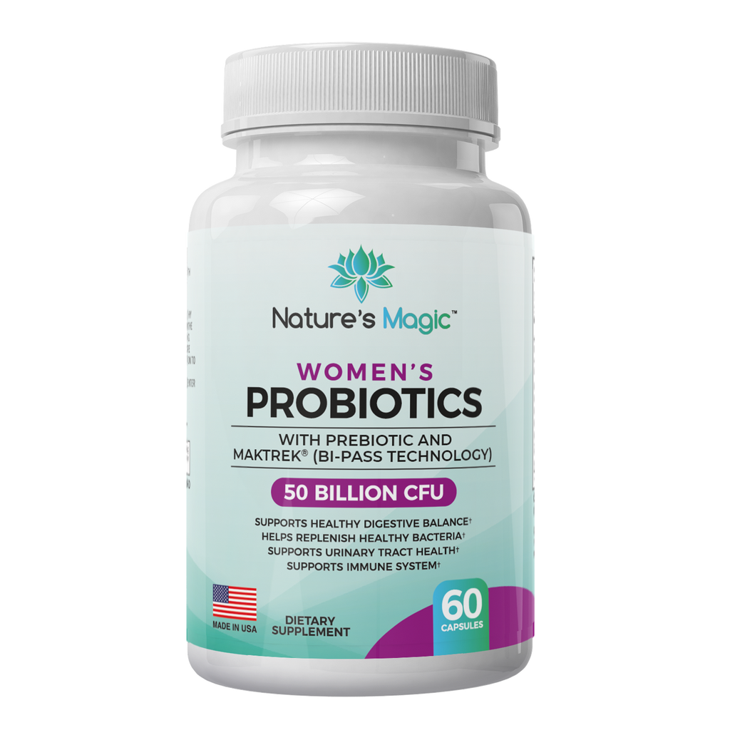 Nature's Magic Women's 50 Billion CFU Vegan Blend Probiotic & Prebioti ...